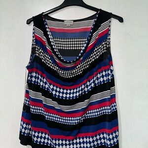 Stylish Geometric Striped Tank Top